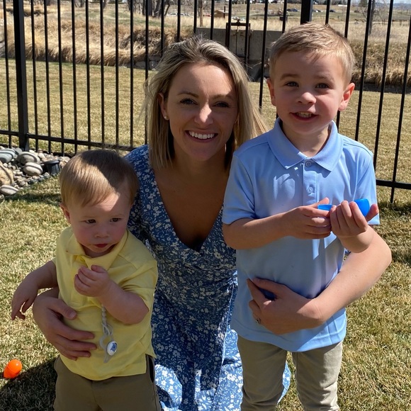 Small. Astr label beautiful blue floral dress. - Picture 6 of 7